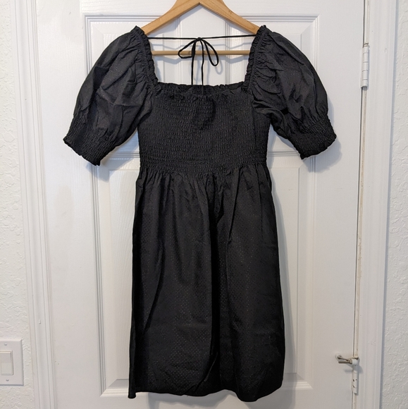 Hill House Home Black Dot Athena Nap Dress Medium NWT - Picture 5 of 5